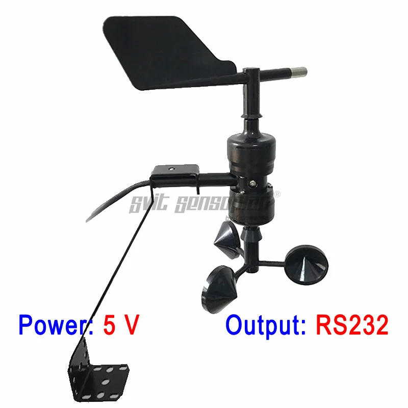 

Trumsense STTWSWDI5232S Wind Speed And Direction Sensor Integrated Design 5V Supply RS232 Output Various Installation Options