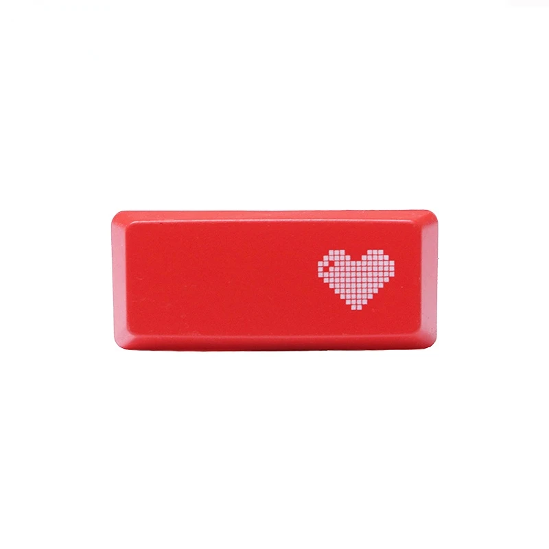 ESC Keycap Enter Key Red Pixel Heart R1 R2 R3 R4 ABS OEM Height Backlight Through Mechanical Keyboard Custom GK61 Anne Pro 2