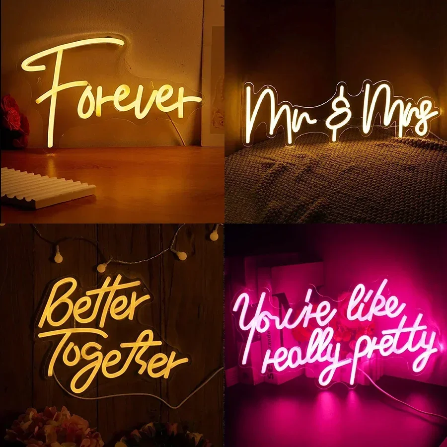 Better Together Neon Sign,Neon Light for Room,Wedding Neon Sign,Neon Signs for Wall Decor,Wedding,Engagement Party,Birthday