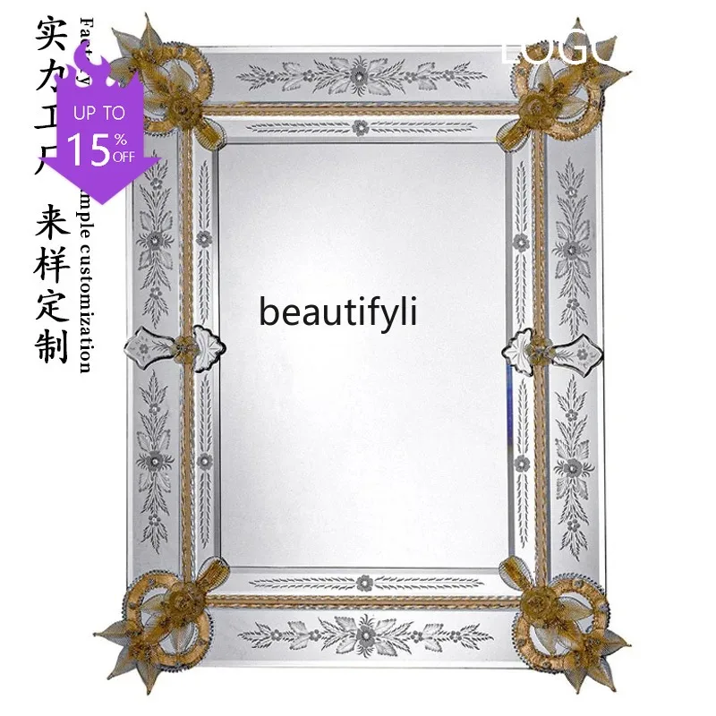 PPP  Dresser decoration simple style design makeup mirror desktop feeling metal oval mirror