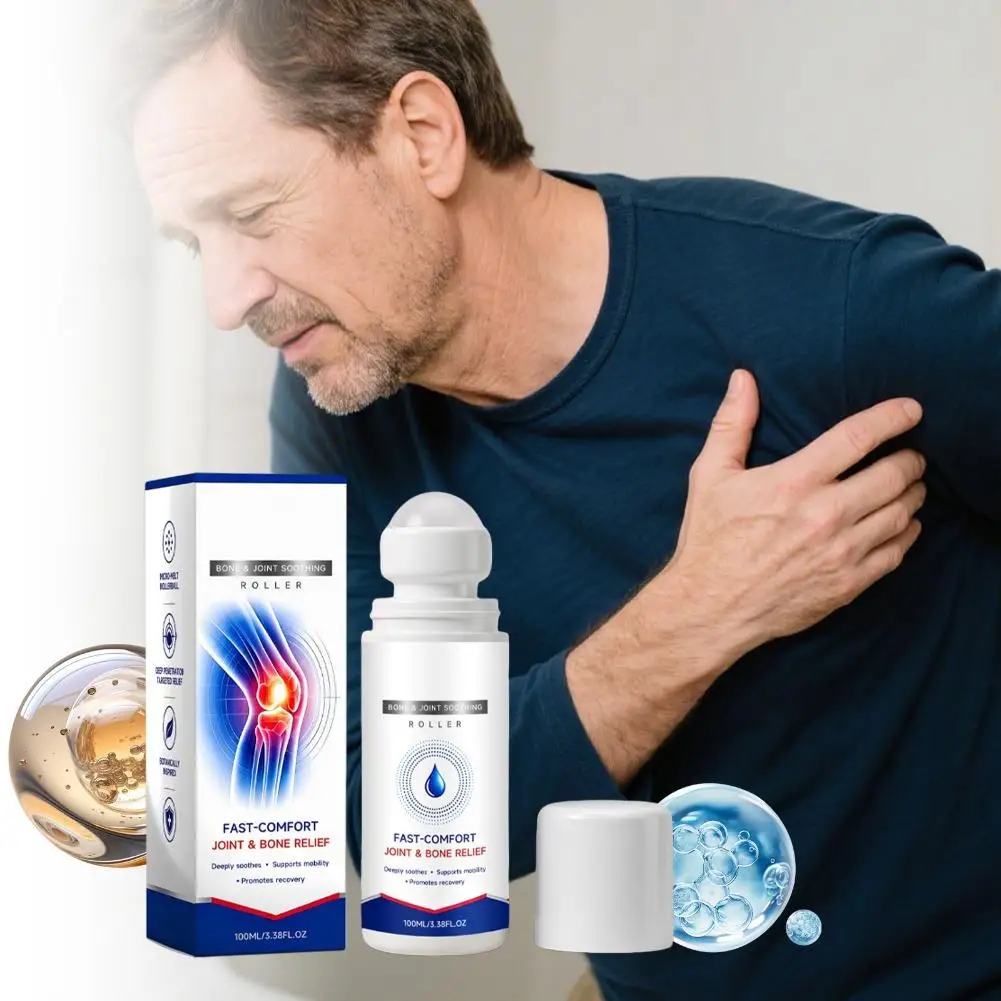 100ml Joint & Bone Relief Roll On Cream,For Knee Lower Back Relief Sore Muscle Relief,Biofreeze Roll On Relief ,Fast-Comfort
