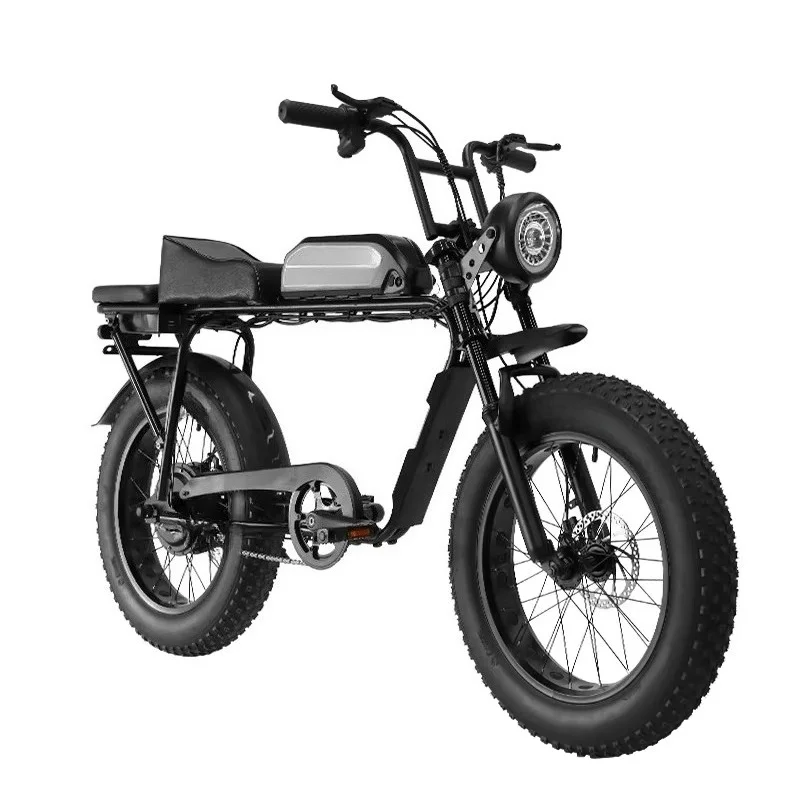 

Mountain Electric Snow Booster Retro Cross-Country Bicycle Wide Tire Power Supply Steel