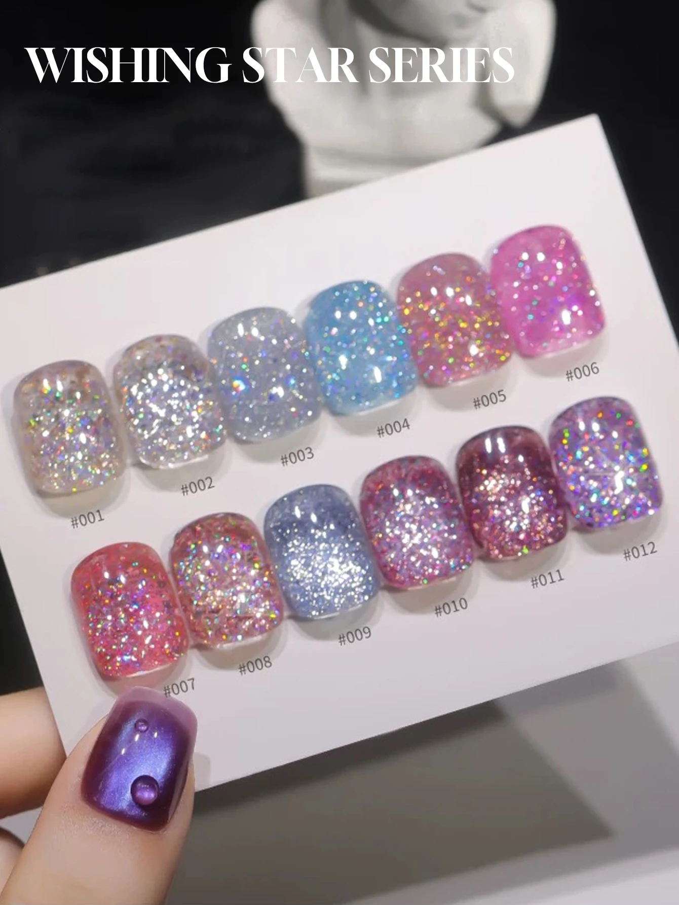 1-12 pz 15 ml Autunno Nail Laser Desiderio Diamante Gel Smalto per unghie UV LED Polimerizzazione Vacanza Regalo delle donne Nail Art Forniture quotidiane FAI DA TE