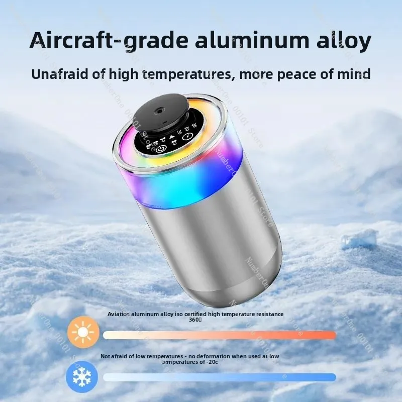 AI Intelligent Car Aromatherapy Diffuser Automatic Two Fluid Spray Perfume Lasting Fragrance Odor Removal Freshener For Auto