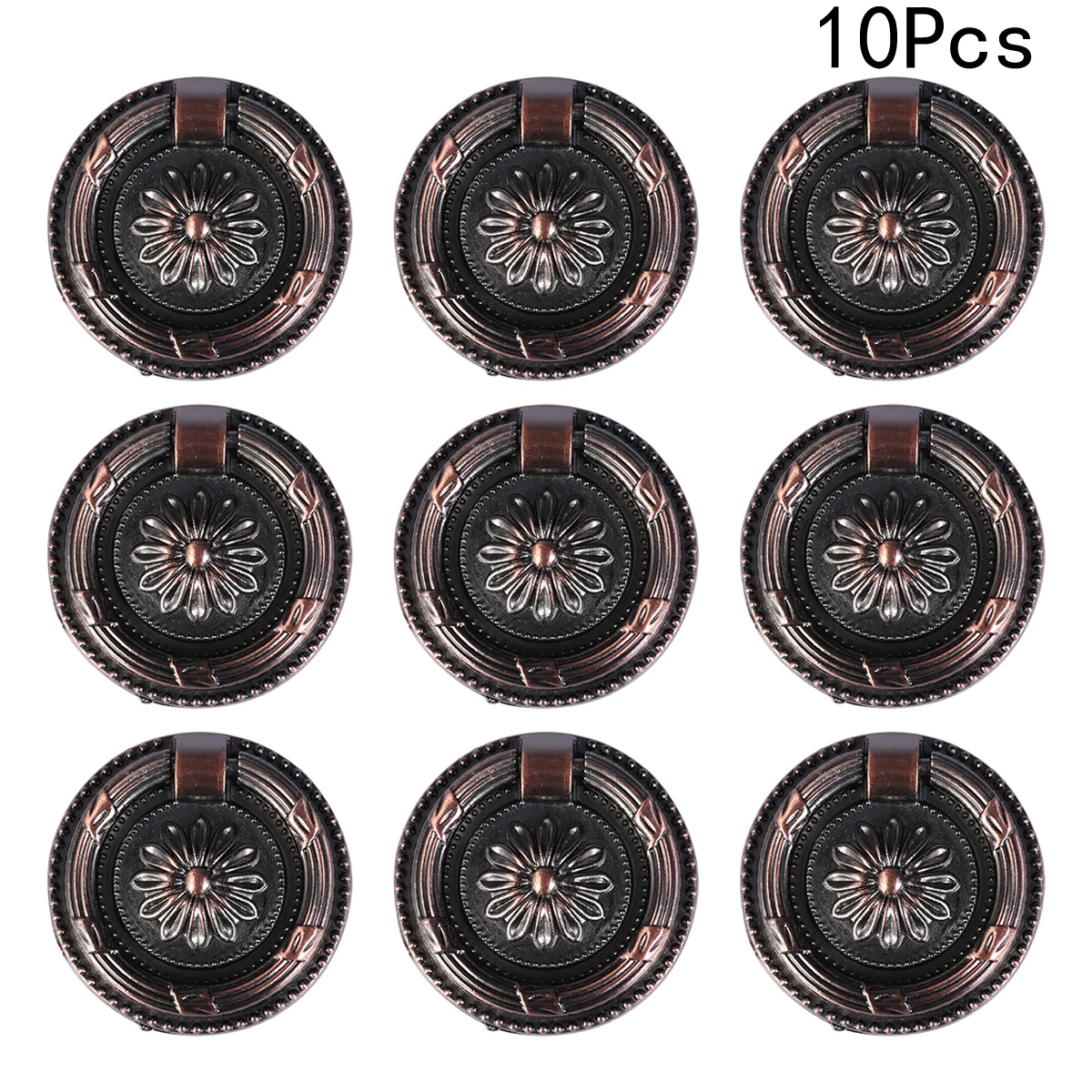 

10pcs Zinc Alloy Drawer Pulls Cabinet Handle Knob Brass Durable Kitchen Furniture Replacement Hanging Cupboard Hardware