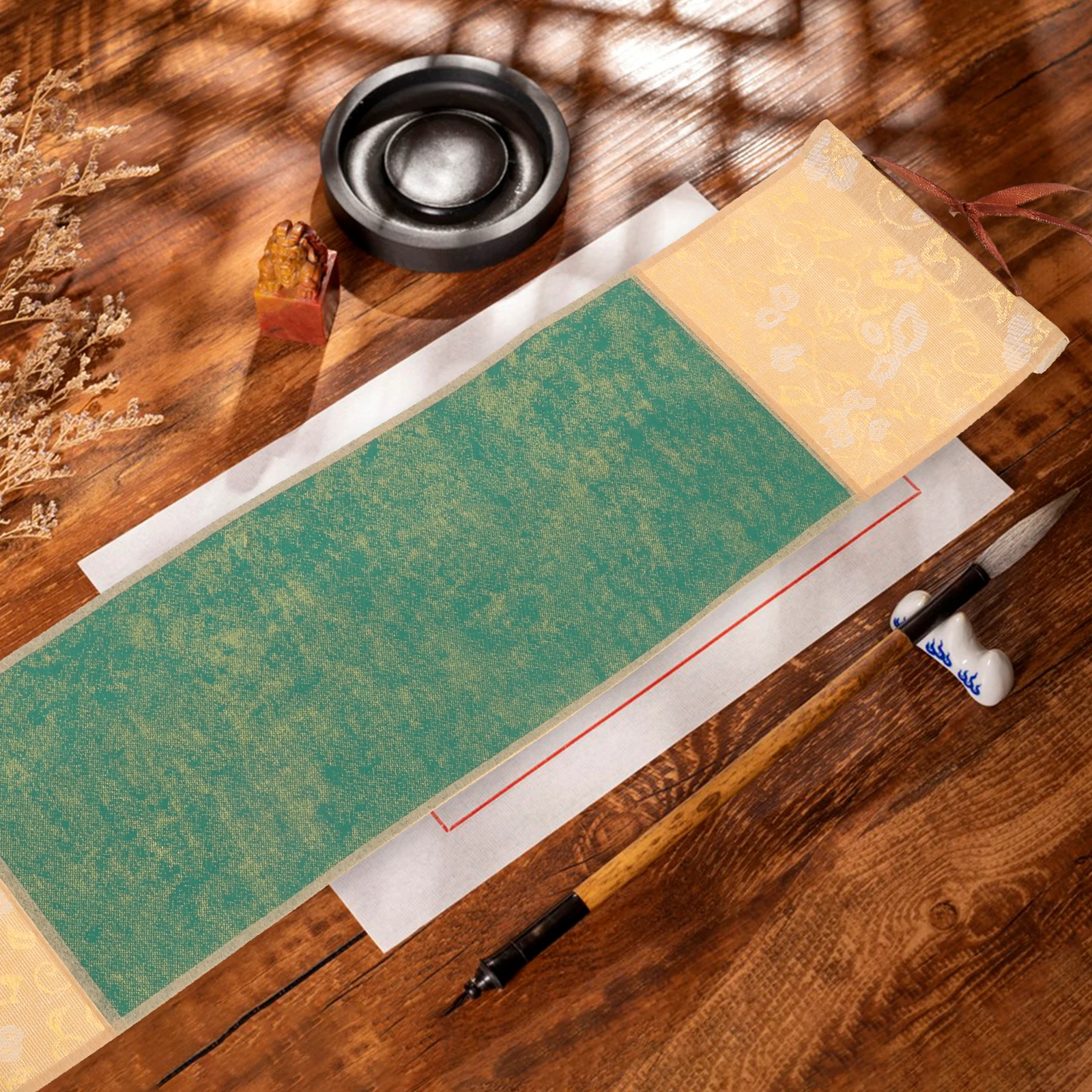 

Retro Blank Scroll for Chinese Calligraphy Painting Art Wall Hanging Drawing Scrolls Moderate Ink Inhibition Durable Home Decor