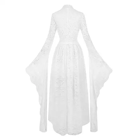 8 best sales vit viktoriansk klänning - №7