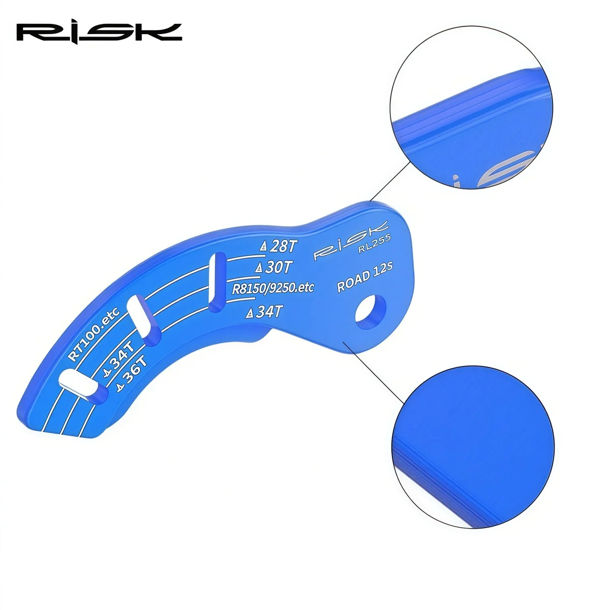 RISK RL255 12-Gang elektronisches Schaltwerk-B-Tension-Werkzeug für SHIMANO Di2 (R7100/R7150/RX820/R8150/R9250) – Kassettenmessgerät – Detail 5