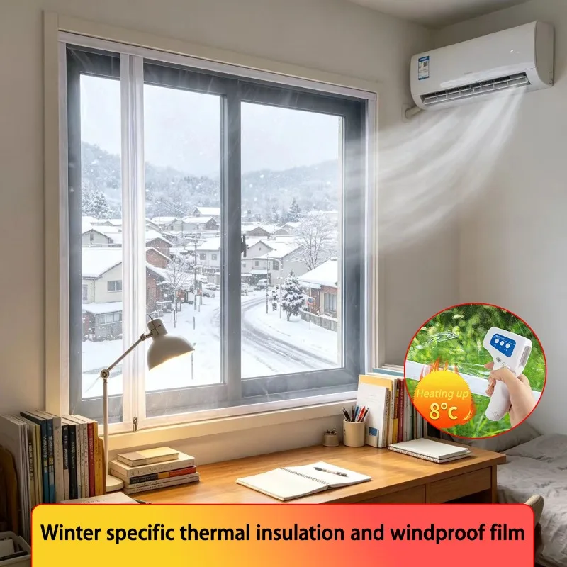 Specially Designed Transparent, Heat-insulating, Windproof, and Cold Proof Curtains for Winter, with Customizable Sizes