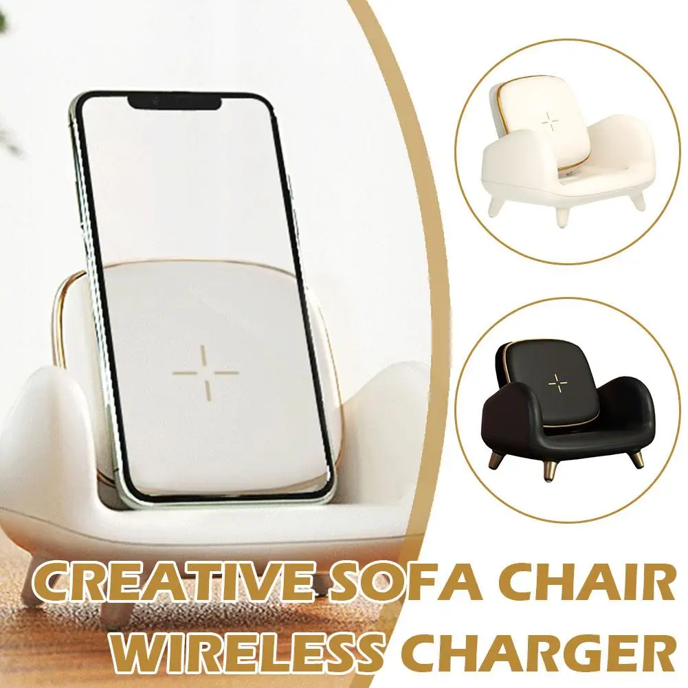 Wireless Charging Mobile Phone Holder Sofa Chair Shape Wireless Holder Universal Charging Holder 15W Phone Des N0M7