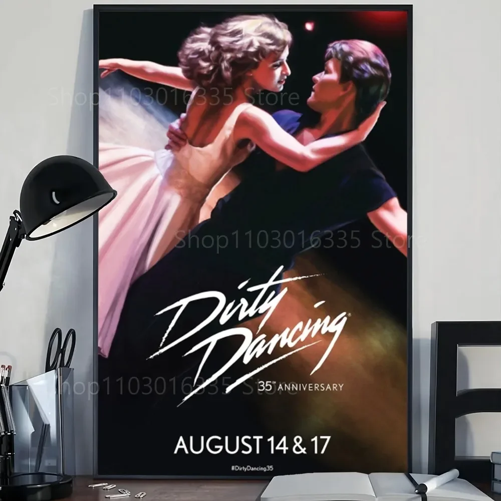 80s Classic Movie D-Dirty Dancing Vintage Film Poster Paper Print Home Living Room Bedroom Entrance Cafe Art Painting Decoration