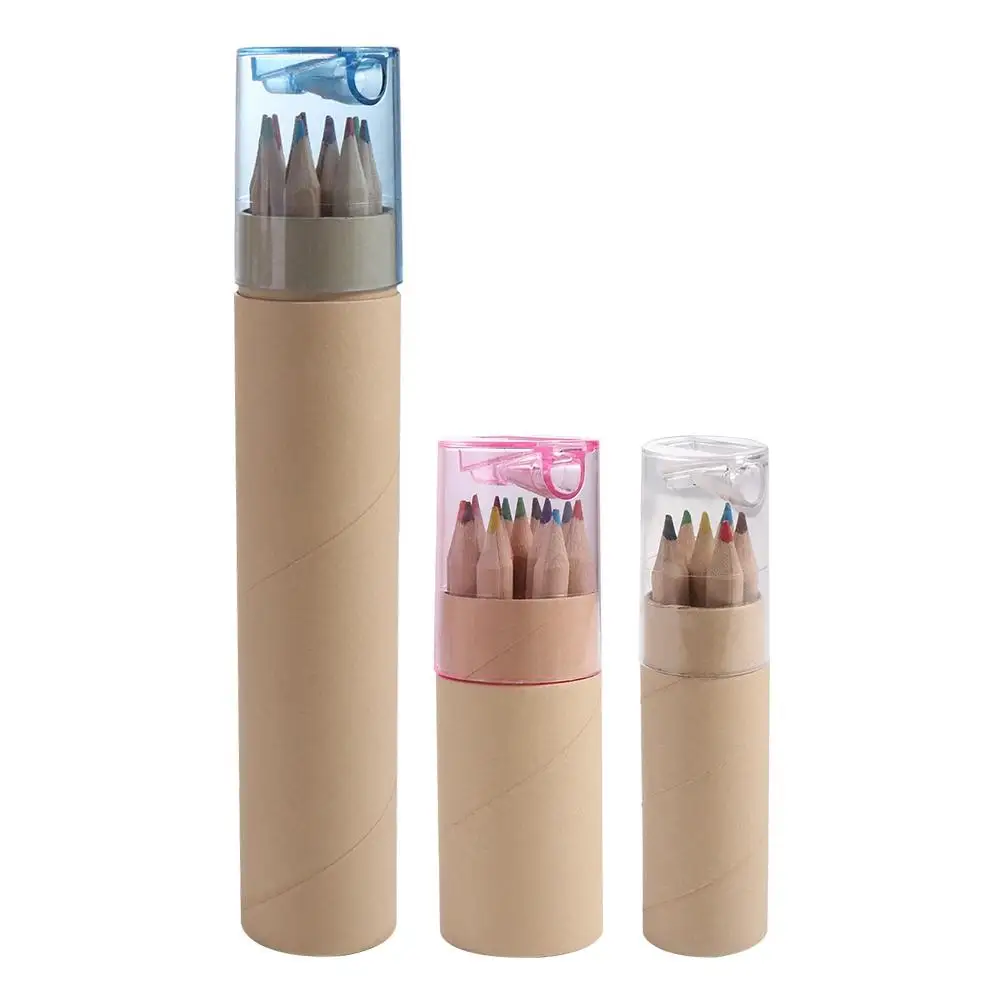 Art Tool Professional Painting Drawing Art Child Barreled Pencil Crayon 12 Color Pencil Student Pencil Colored Pencil