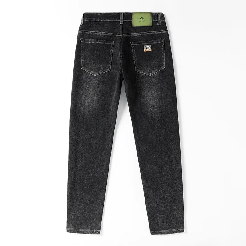 

Men's Korean Version of Denim Jeans, Casual, Stretch, Micro Cone, Small, Straight Leg, Youth, Fashion Brand, New