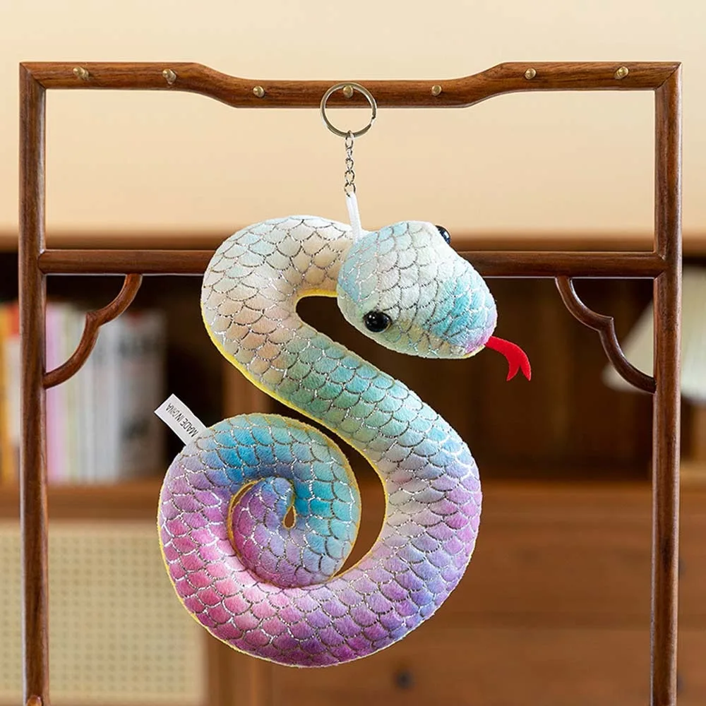 Soft Stuffed Doll Little Snake Plush Toy Zodiac Mascot Doll Gift Collection Plush Snake Key Chain Fluffy 2025 Chinese New Year