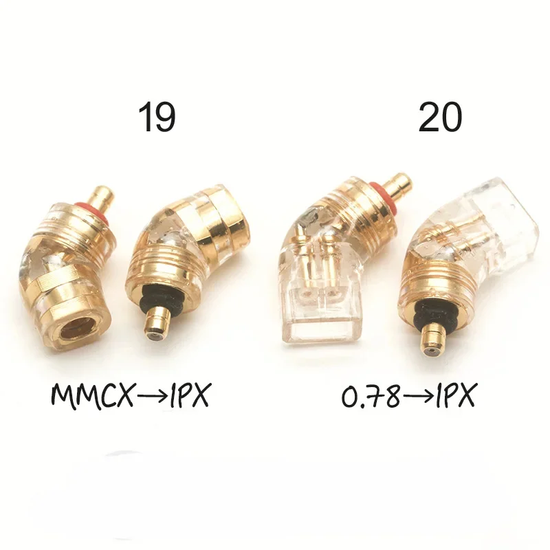Super Mini MMCX 0,78 macho a hembra 0,78mm QDC FitEar JH EXK Acoustune UM V3 IM IE 500PRO IE 40PRO IPX enchufe adaptador a2dc 1 orden