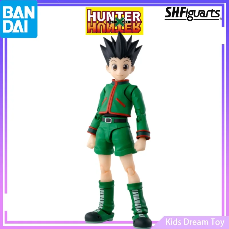 Bandai en Stock figuras originales de anime S.H.Figuarts HUNTER×HUNTER-GON·FREECSS&Killua Zoldyck-figuras de acción de juguete coleccionables