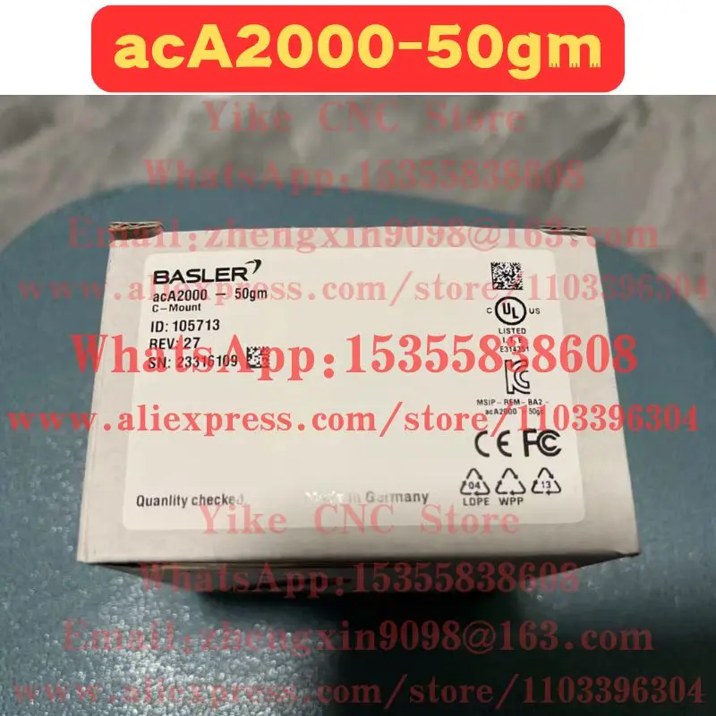 

Brand New And Original acA2000-50gm Industrial Camera