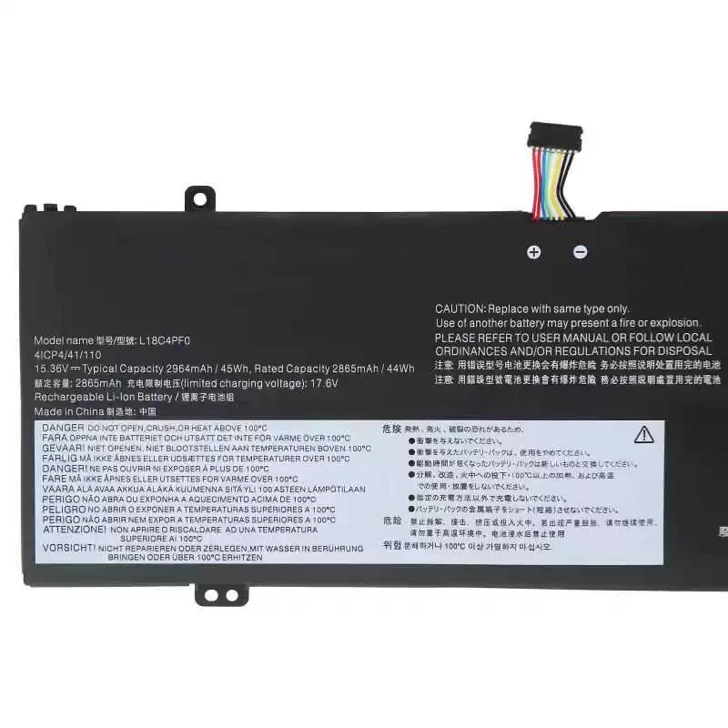 

Laptop Battery L18C4PF0 L18M4PF0 L18D4PF0 For ThinkBook 14S-IWL V540S Pro-13 14IWL S540-14-IWL Series 15.36V/45WH/2964mAh