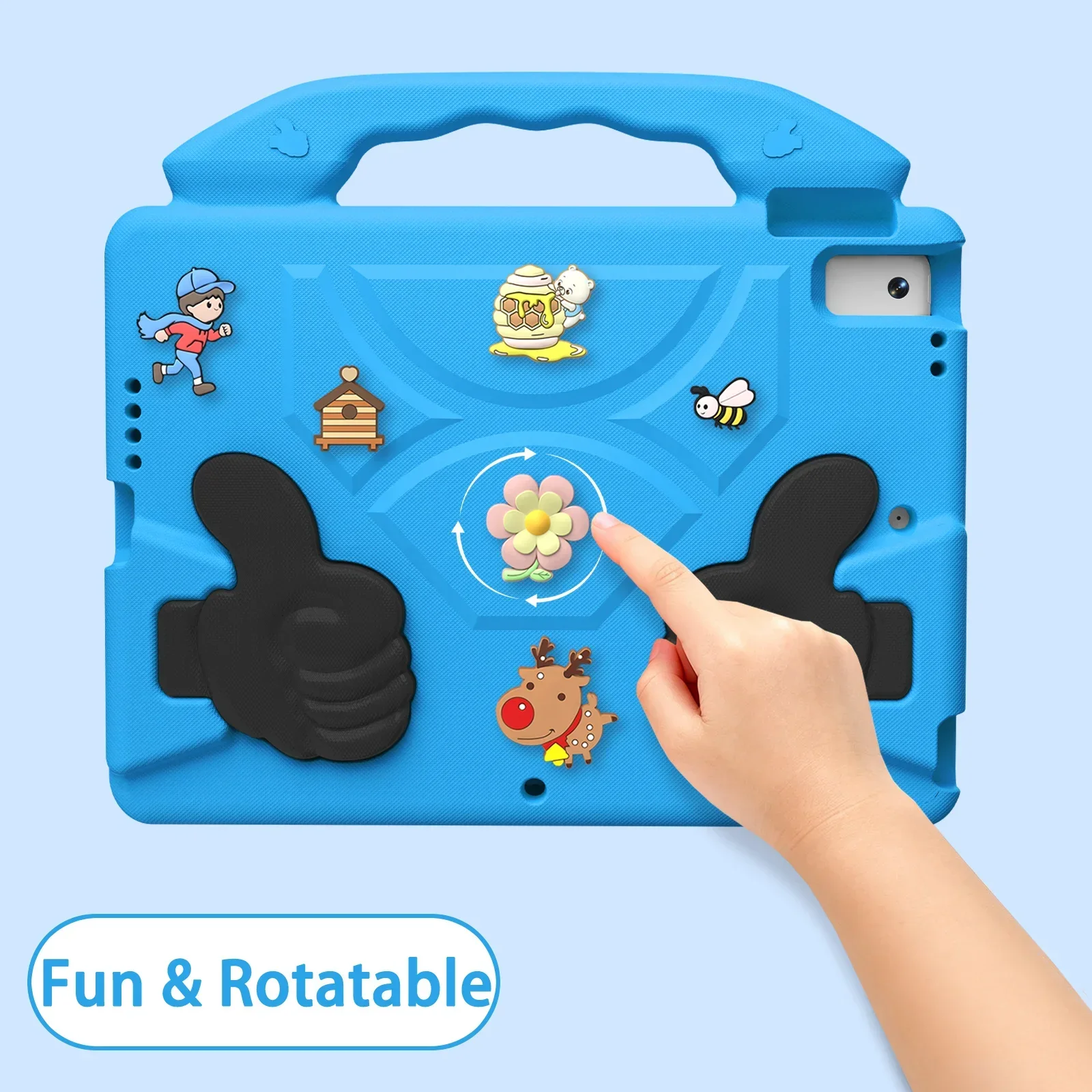 Case For iPad A16 11th 10.9 10th Gen Air Pro 13 11 Air 5 4 3 10.2 10.5 9.7 2 3 4 EVA Kids Cute Cover For Mini A17Pro 6 5 4 3 2 1 5