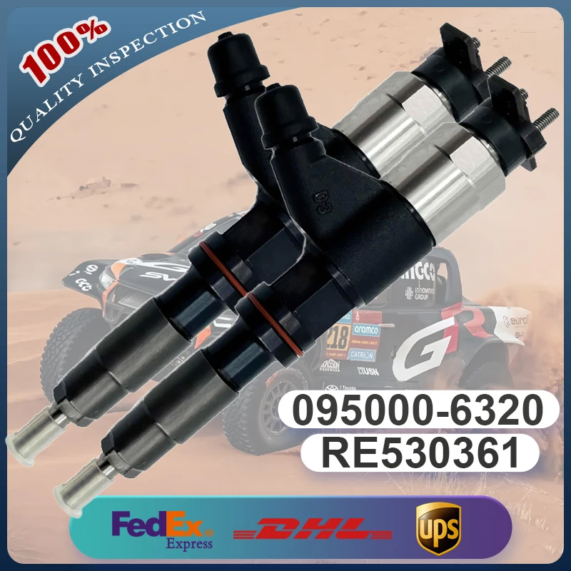 Iniettore di carburante RE546783 RE531210 RE530361 095000-6320 per motore John Deere 4045 6068 Escavatore 120D 130G 130GLC 160GLC