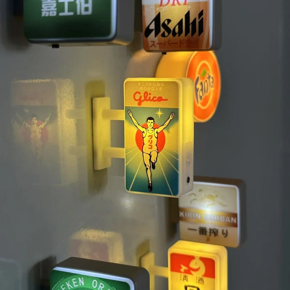 Neue japanische U-Bahn-Stationsschilder, Mini-Kühlschrankaufkleber, Café-Ladenschild, Ambient-Lightbox, Kühlschrankmagnet – Detail 5