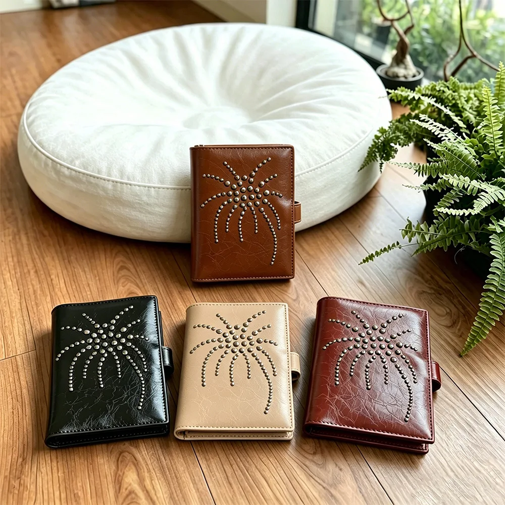Pu Leather Ladies Wallet Retro Crack Texture Multi Slot ID Card Holder Passport Cover Case Coin Purse