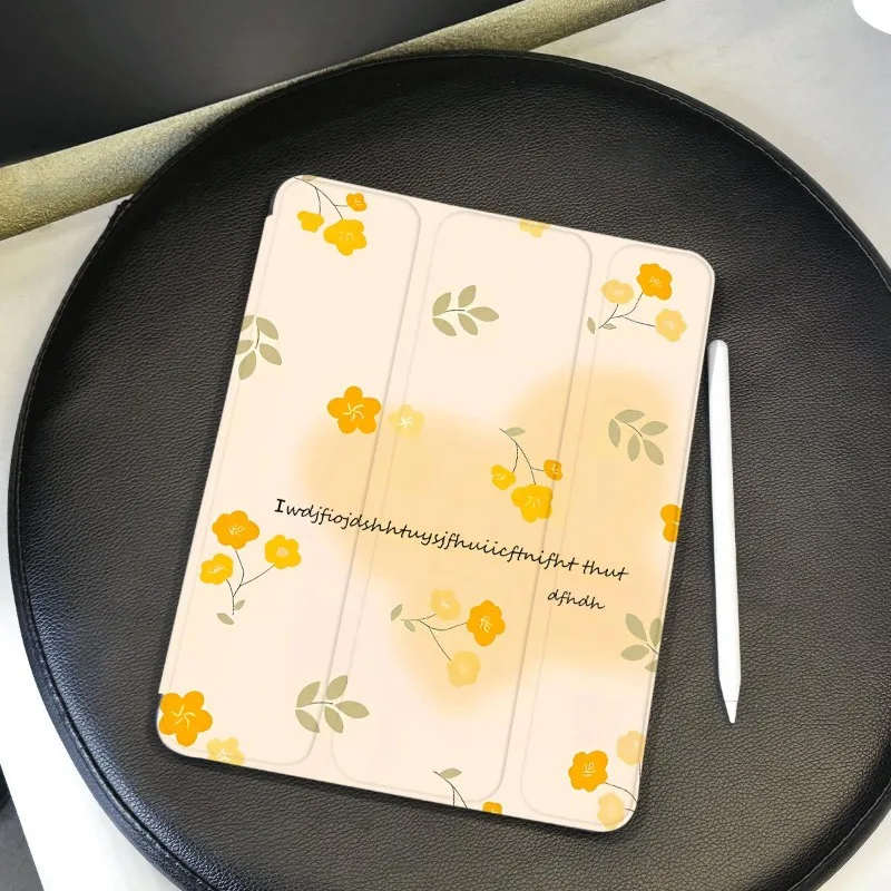 

Чехол для планшета с желтым цветком Air 2/3 10,5 Чехол для iPad 10-го поколения Чехол для iPad 9 поколения Чехол для iPad Pro 11 Чехол 10,2 7-го 8-го 9-го поколения