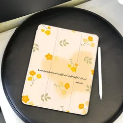Yellow Flower Tablet Cover Air 2/3 10.5 Ipad 10th Generation Case Ipad 9 Generation Case Ipad Pro 11 Case 10.2 7th 8th 9th Gen