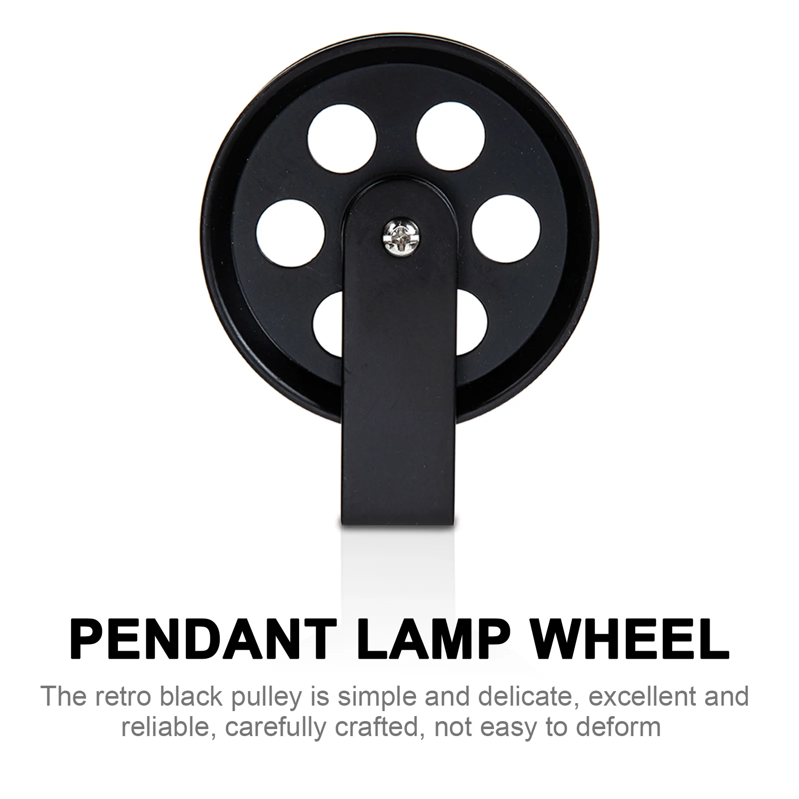 50mm/70mm Black Guide Pulley Wheel Metal Stands Vintage Adjustable Sconce For Wall Vintage Wheels Illuminated Lamp Accessories