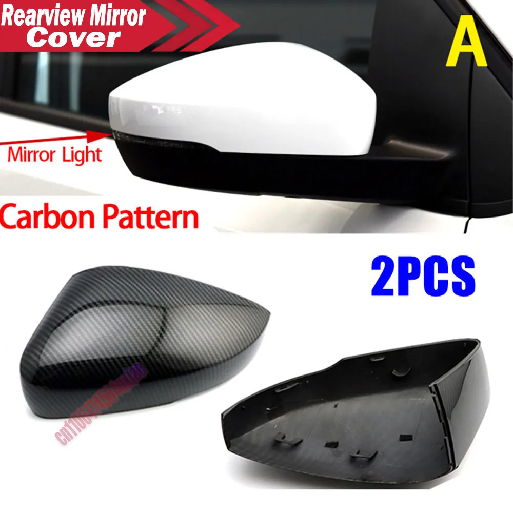 For VW Polo Mk5 6R 6C 2009-2017 ABS Car Rearview Side Mirror Cover Wing Cap Exterior Door Housing Shell Trim Replacement