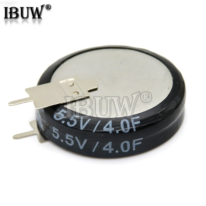 1PCS/lot  V type 5.5V Super capacitor 0.1F 0.22F 0.33F 0.47F 1F 1.5F 4.0F Button Farad capacitor