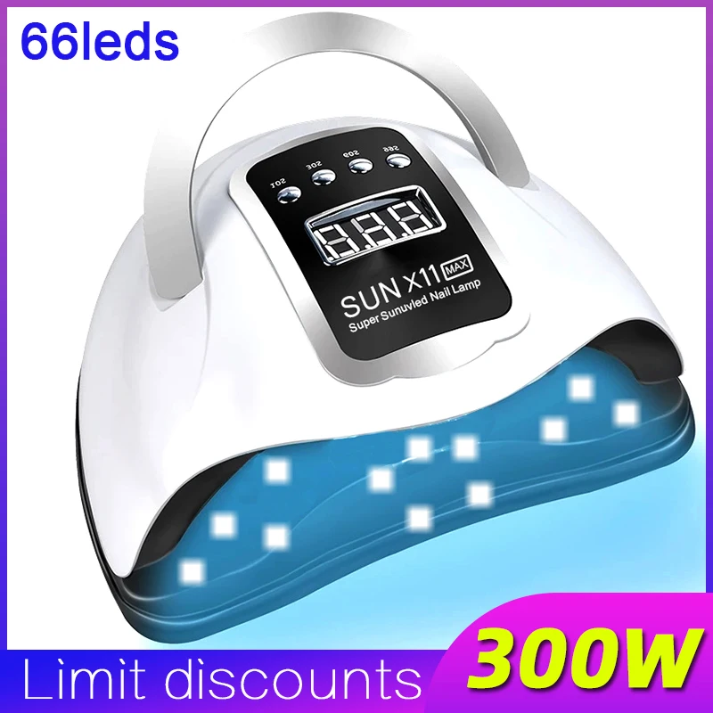 66LEDs UV LED Nail Lamp For Drying Gel Polish With 1.5M Cable UV Light For Gel Nails Wave Polish Manicure Machine Nail Art Salon