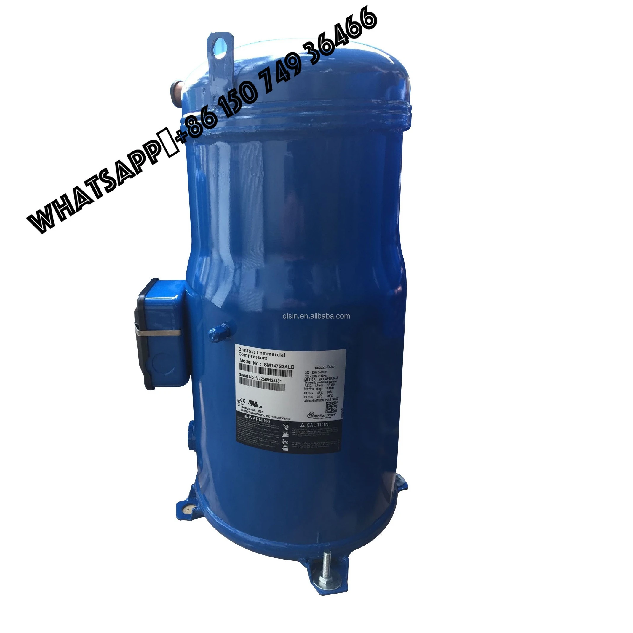 

Инверторный спиральный компрессор 20HP SH240A4ACA для кондиционеров и холодильных установок Danfoss