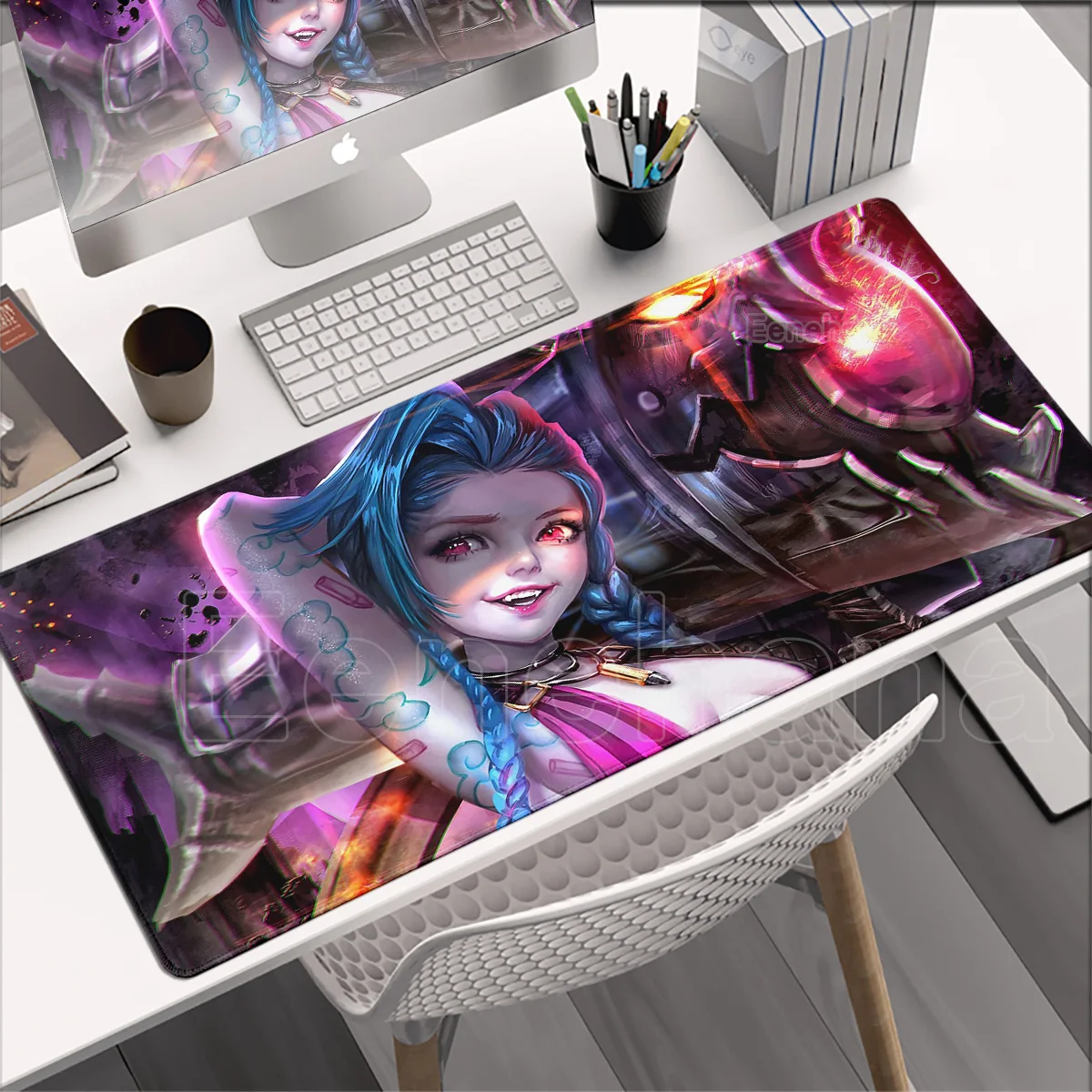 PC Jinkes Game Player Mouse Pad XXL Technology Accessories Table Pad Non-Sliding Keyboard Pad Carpet Anime Game Accessories