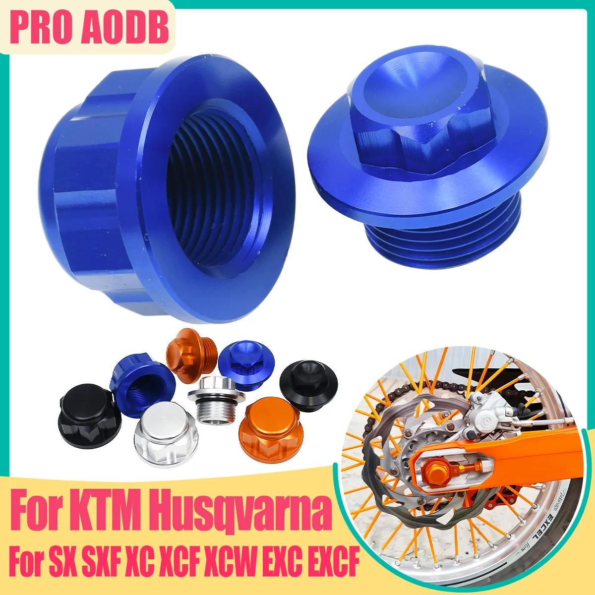 

M20 X P1.5 Front Rear Wheel Lock Axle Lock Nut For GasGas Husaberg TE FE 2009-2014 EX EC MC EXF ECF MCF 125 150 250 350 450