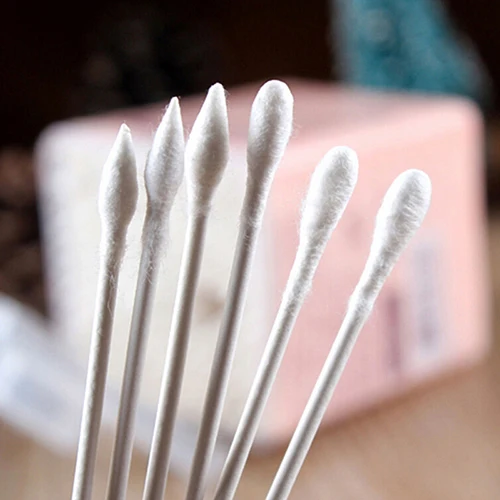 Hisopos de algodón puntiagudos para mujer, hisopos de belleza cosmética, joyería para limpieza de oídos, maquillaje de salud, q-tips hisopos de