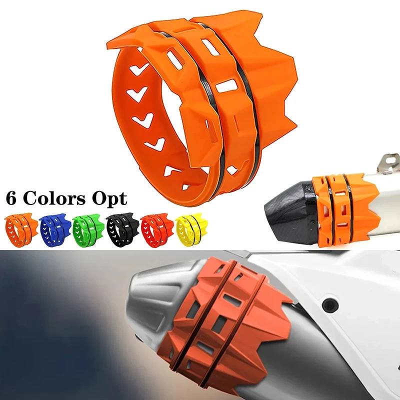 Universal Exhaust Protection Cover Motorcycle Exhaust Muffler Silencer Protector Guard For Motocross Dirt Pit Bike