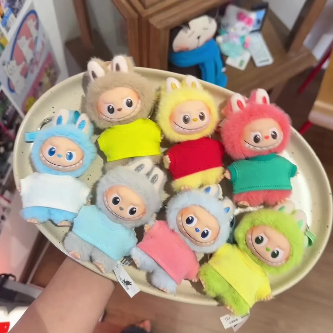 

4th Gen Labubu Pin for Love Series: Multi-Color T-Shirts Accessories for Mini 10cm Doll, Changeable Outfit (Clothing Only)