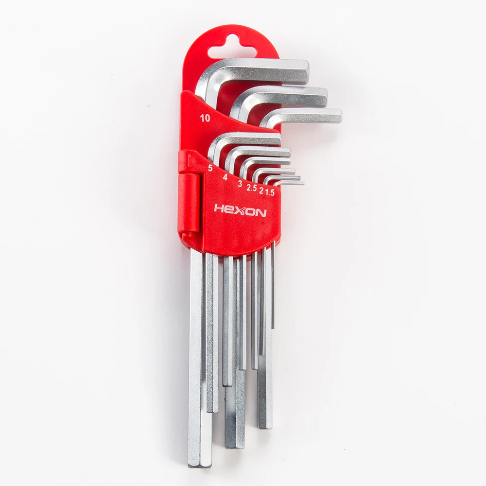 

9pcs SAE size L shape long arm allen wrenches hex hexagon key set