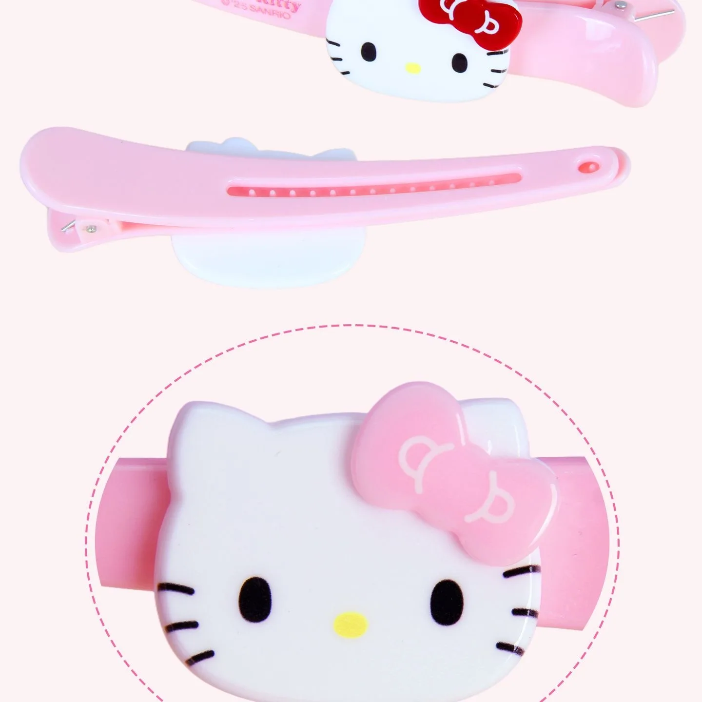 1/2pcs Hello Kitty Hair Clip Cute Cartoon Pink Hairpin Girls Fashion Barrettes Bangs Clip Women Hair Accessories Birthday Gifts view 2