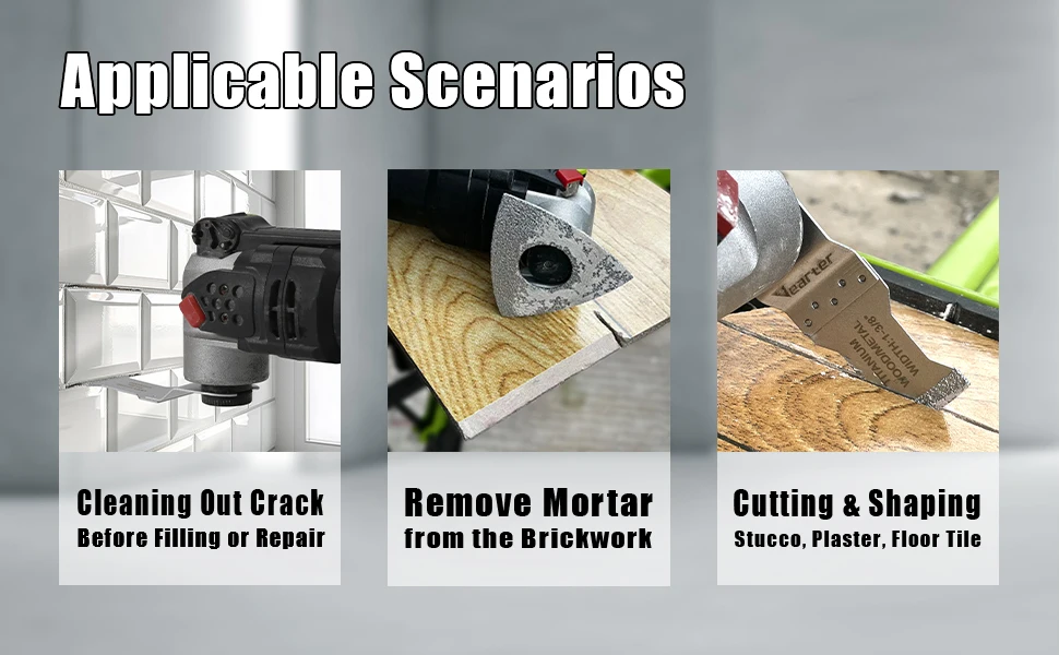 Vearter vakuumgelötete Diamant-Segment-Swing-Multitool-Sägeblätter zum oszillierenden Sägeblätter, präzise zum Entfernen von Fugenmörtel – Detail 5