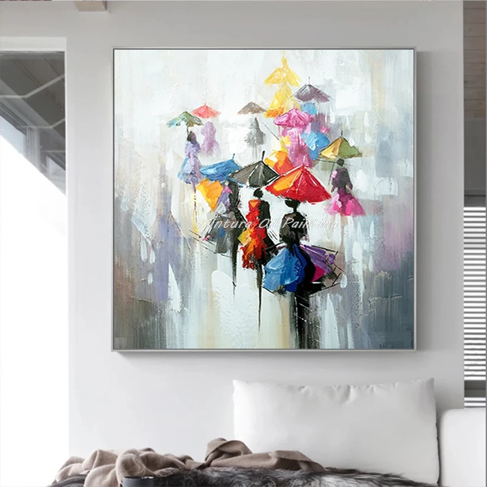 Mintura,Large Handpainted Figure Oil Painting on Canvas,Abstract Art Posters,Wall Picture,Modern Home Decoration,Room Decor,Gift