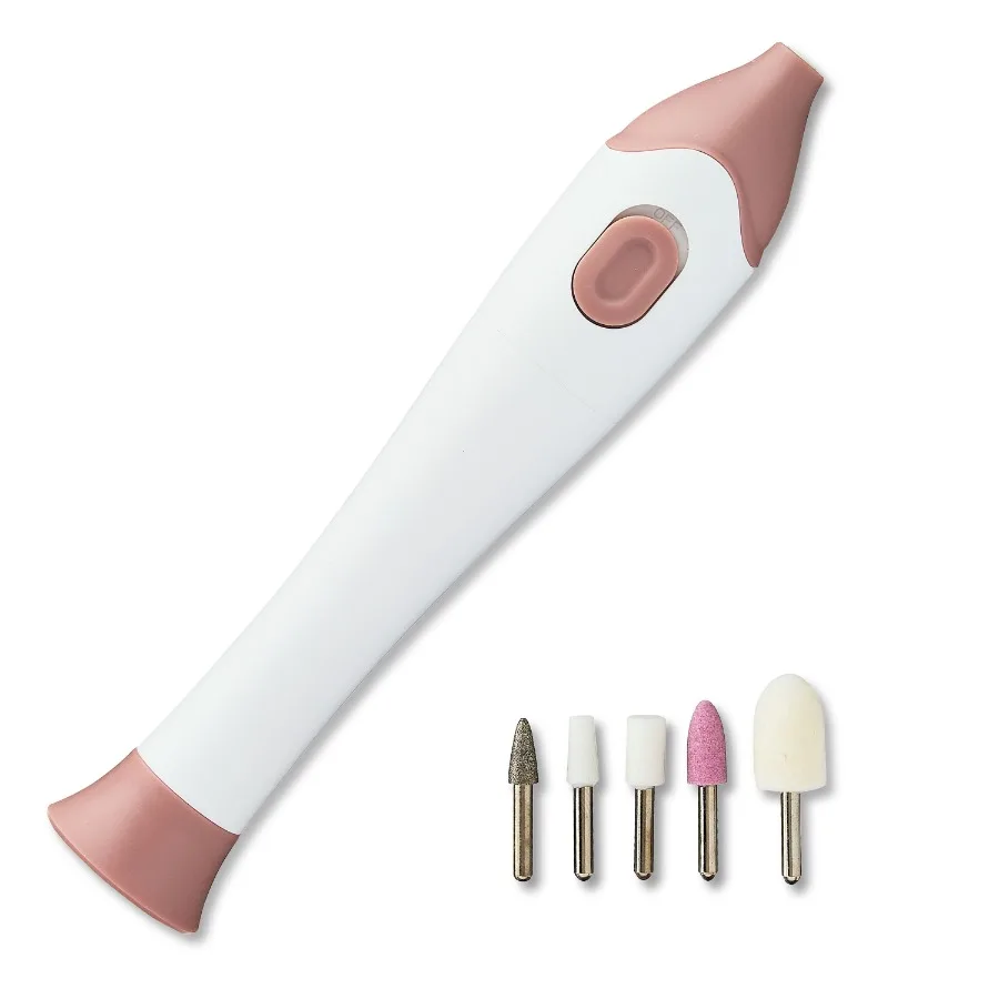 

Electric Total Nail Care System with 5 Attachments for ProfessionalGrade Nail Trimming Filing and Polishing in Home Spa Setting