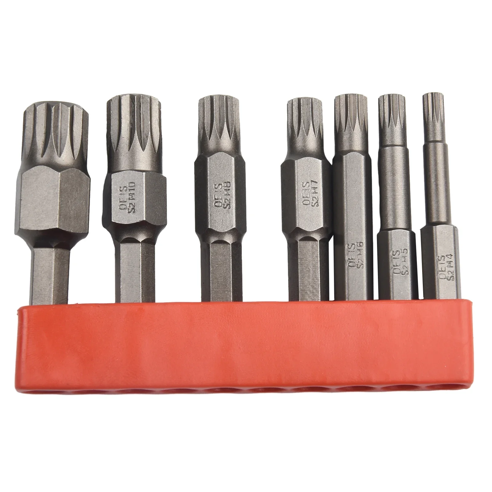 7pcs/set 50mm 12 Point Torx Screwdriver Bit Alloy Steel 1/4'' Hex Shank Magnetic Screwdriver Bit For Electric Screwdrivers Tools