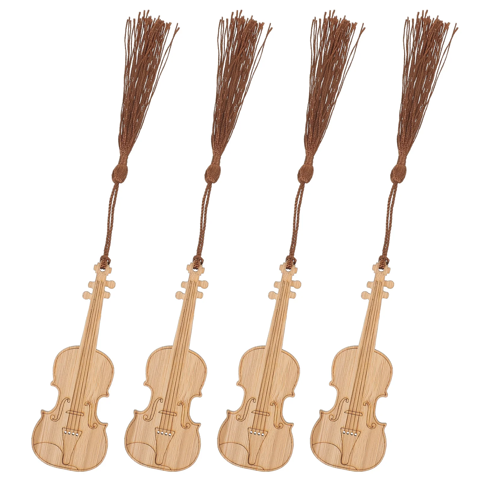 

4 Pcs Bookmarks For Women Bookmarks Bamboo Music Themed Elegant Shape Page Markers Gifts Women Student Supplies