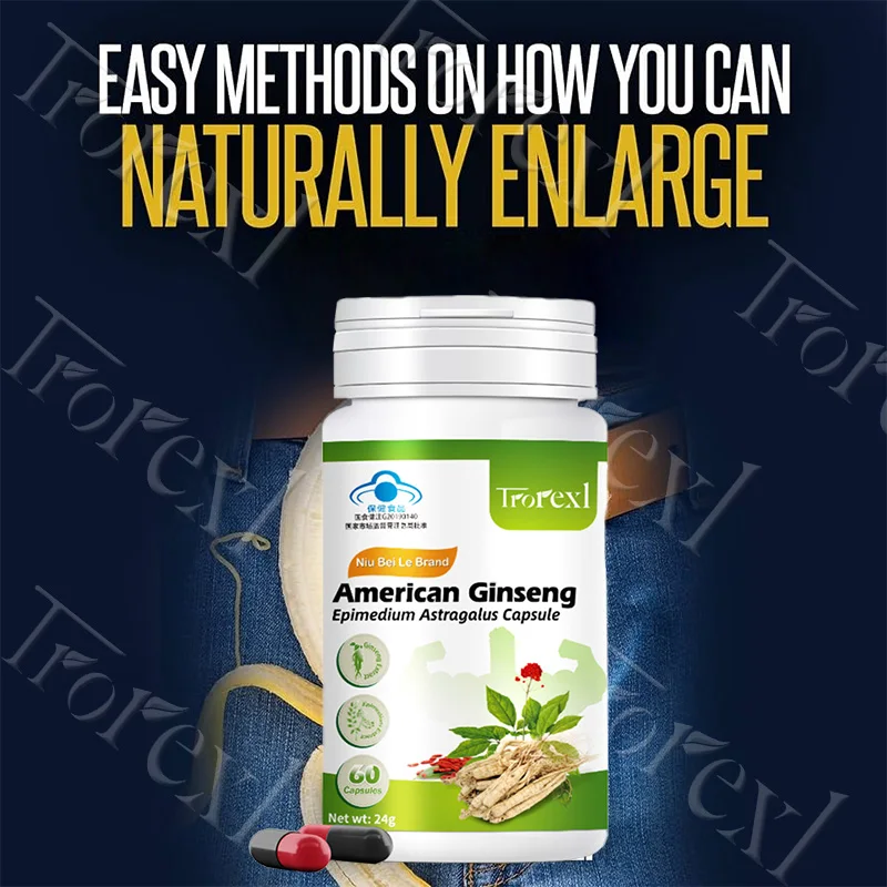 

Капсулы для увеличения мощности мужского пола, добавка для улучшения мужского пола с натуральным эпимединым, женьшенем, астрагалом - выносливость и выносливость