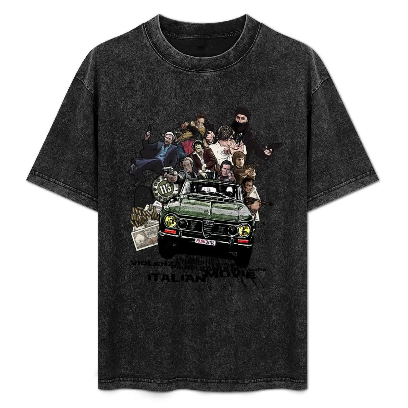 

Poliziottesco Italian Movies T-Shirt Sun Protective Outdoor Tee Top