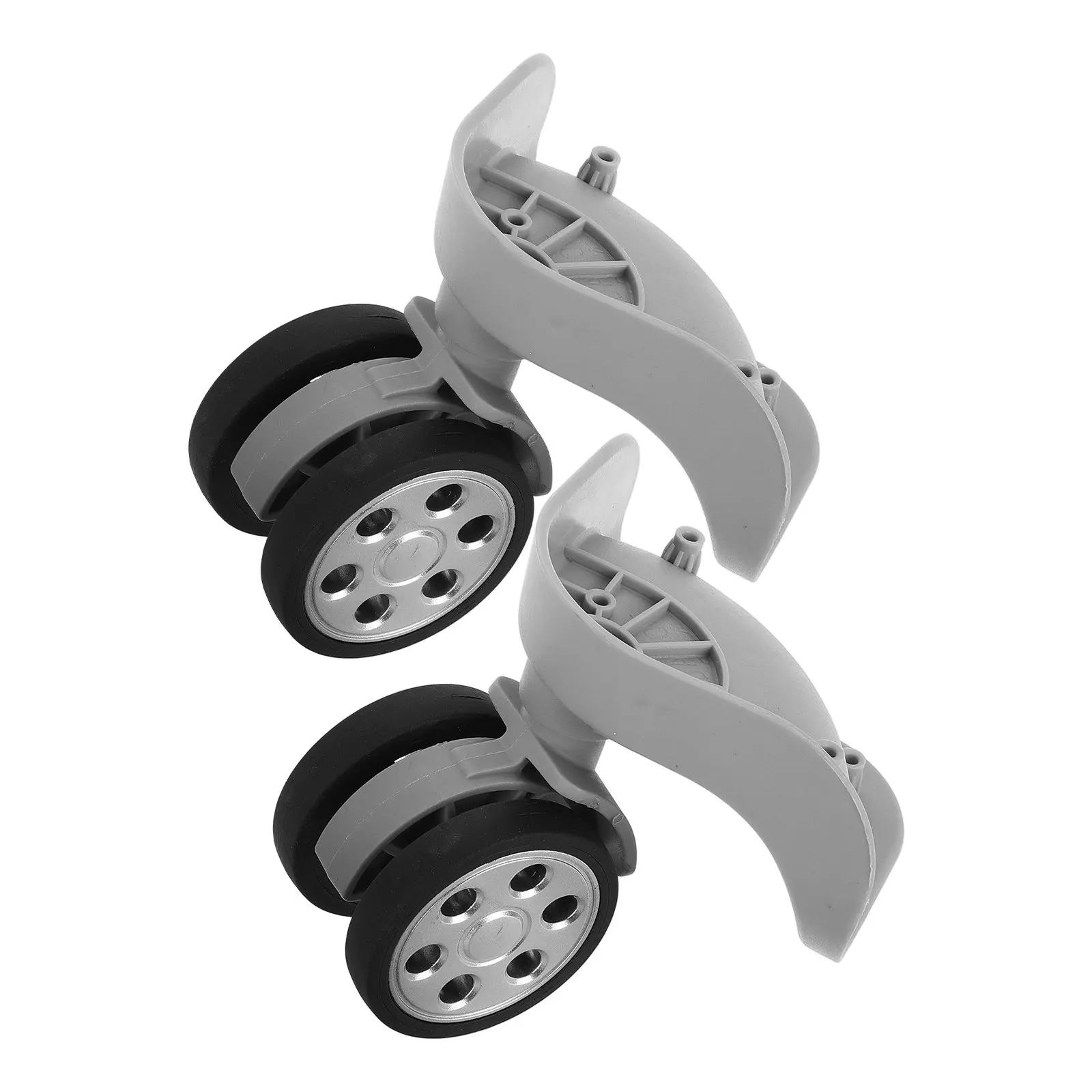 1Pair Light Gray Round Hole Suitcase Wheel Replacement Kit Universal Mute Bearing Swivel Wheel Luggage Accessories Repair