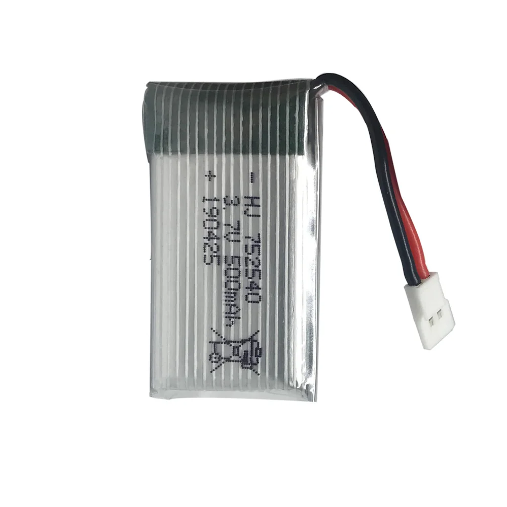 20PCS 3,7 V 500mAh Lipo Batterie Für Syma X5C X5SW M68 Cheerson CX-30 H5C quadrocopter 752540 1S 25C 3,7 V 500 mah lithium-batterie