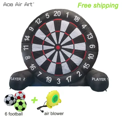 

Custom Giant Inflatable Football Dart Board Game Target with 6 PCS Balls For Outdoor or Playground Sports Entertainment